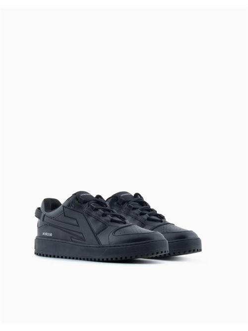 MAXI PATCH EA SNEAKERS EMPORIO ARMANI | EM003670.AF19554UC001 BLACK